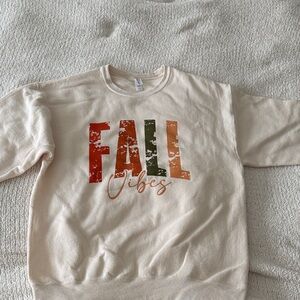 Jerzees Cream Fall Vibes Sweater